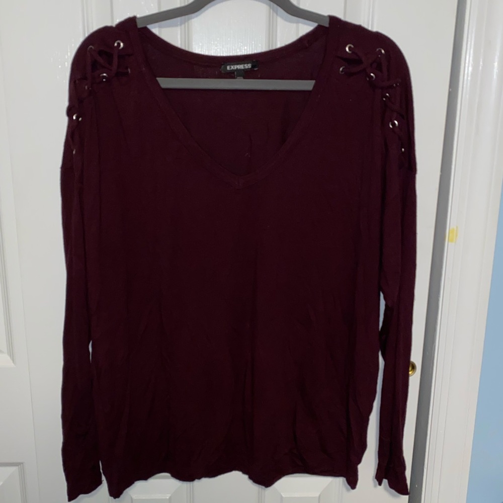 Maroon Long Sleeve Shirt